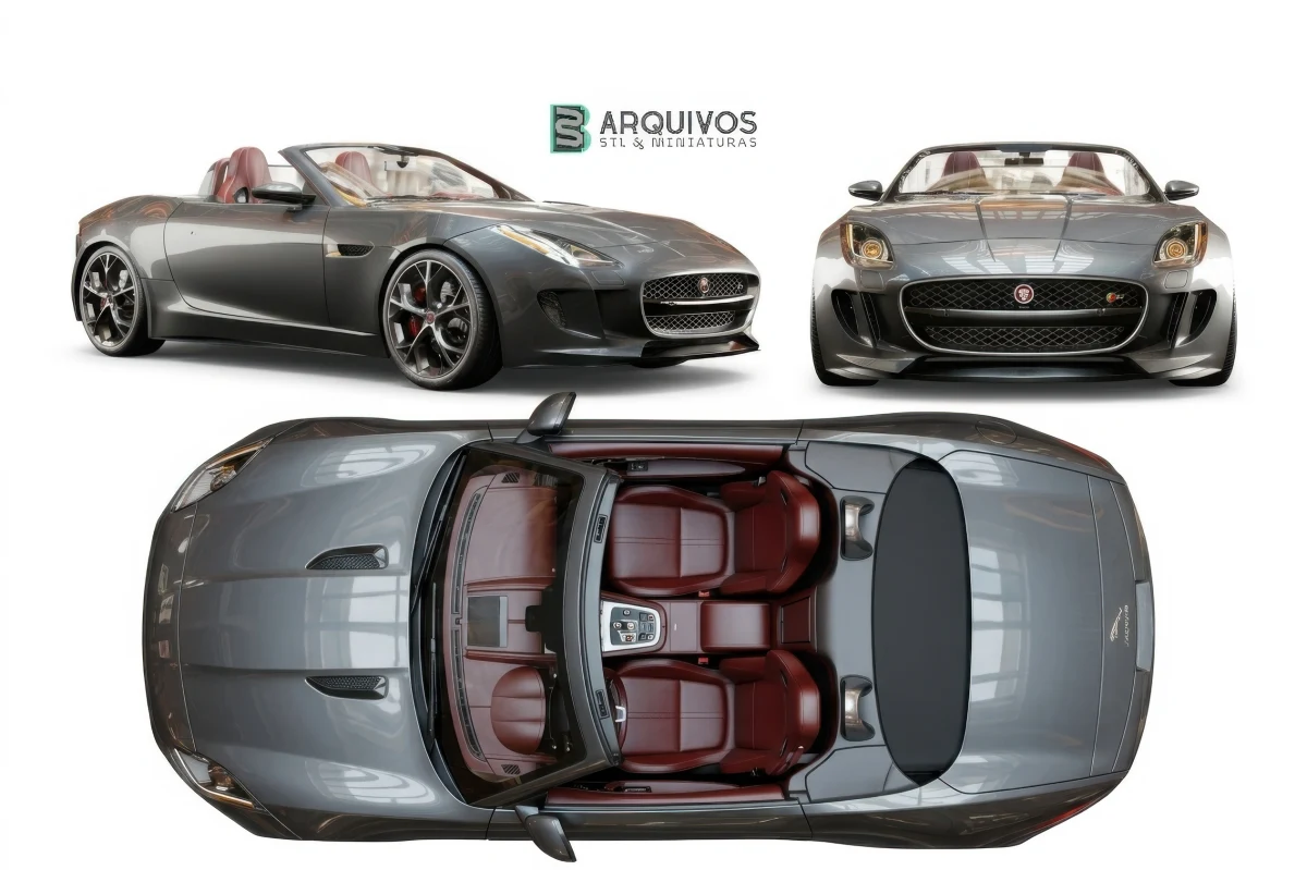 Modelo 3D STL - Jaguar F TYPE — foto 3